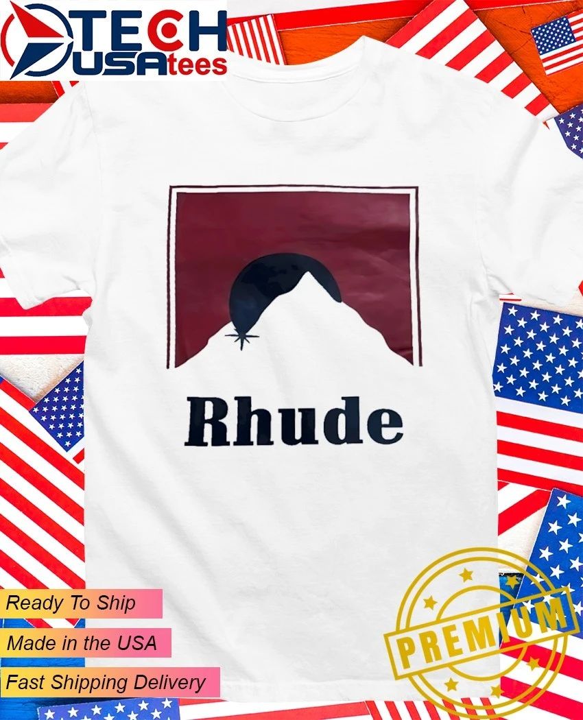 Rhude mountain and moon logo shirt Unisex T-shirt, Sweatshirt, Hoodie, Long Sleeve Tee - T-Shirt, Sweatshirt, Hoodie