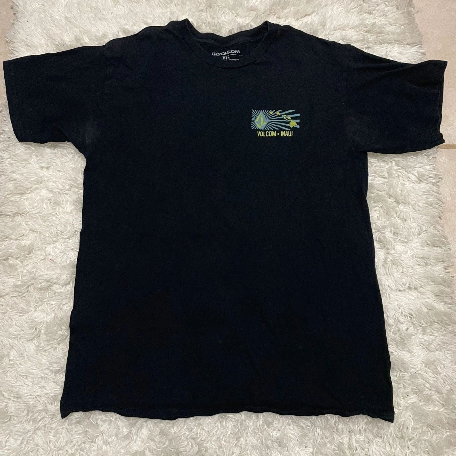 VOLCOM Maui Mens Medium Black Tshirt Short Sleeve Unisex T-shirt, Sweatshirt, Hoodie, Long Sleeve Tee - T-Shirt, Sweatshirt, Hoodie