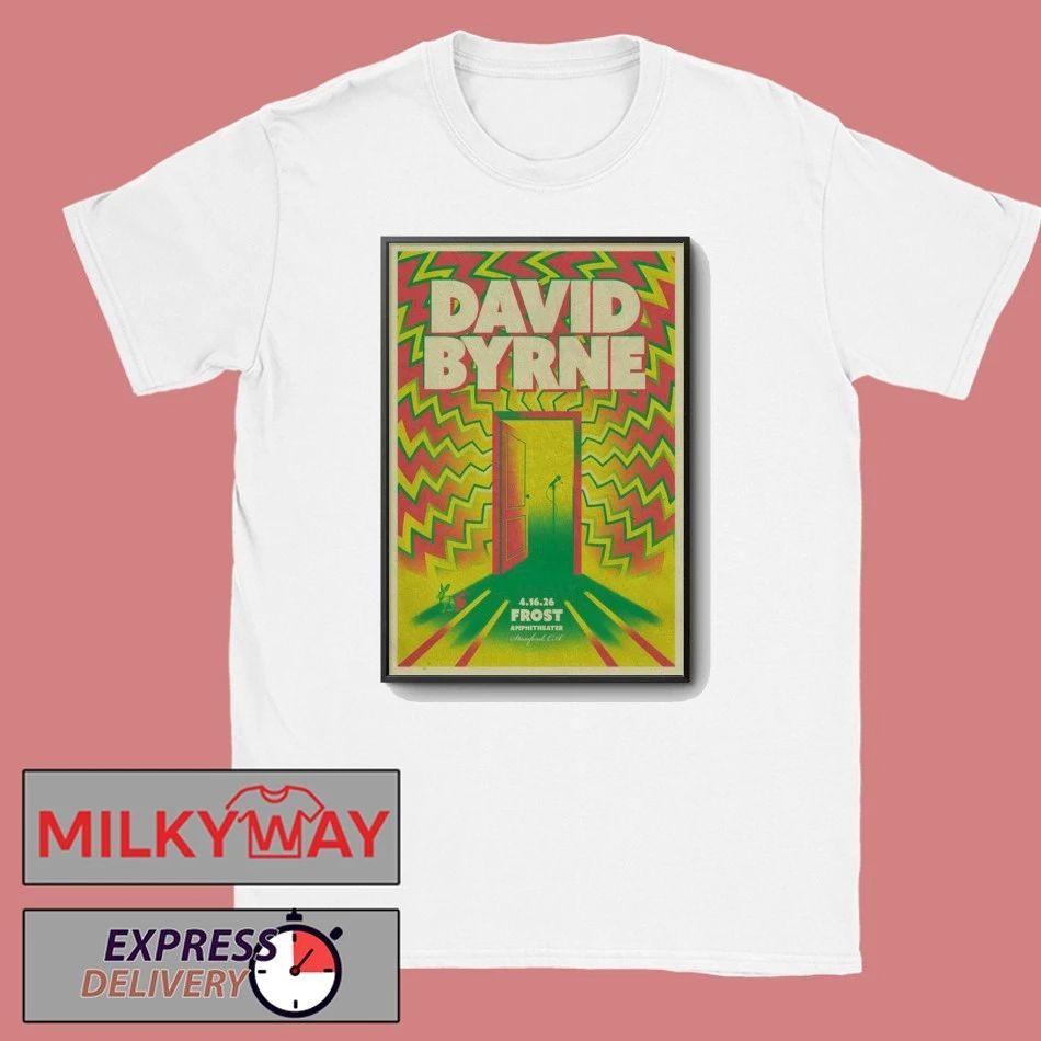 Apr 16 2026 David Byrne Stanford Poster shirt Unisex T-shirt, Sweatshirt, Hoodie, Long Sleeve Tee - T-Shirt, Sweatshirt, Hoodie