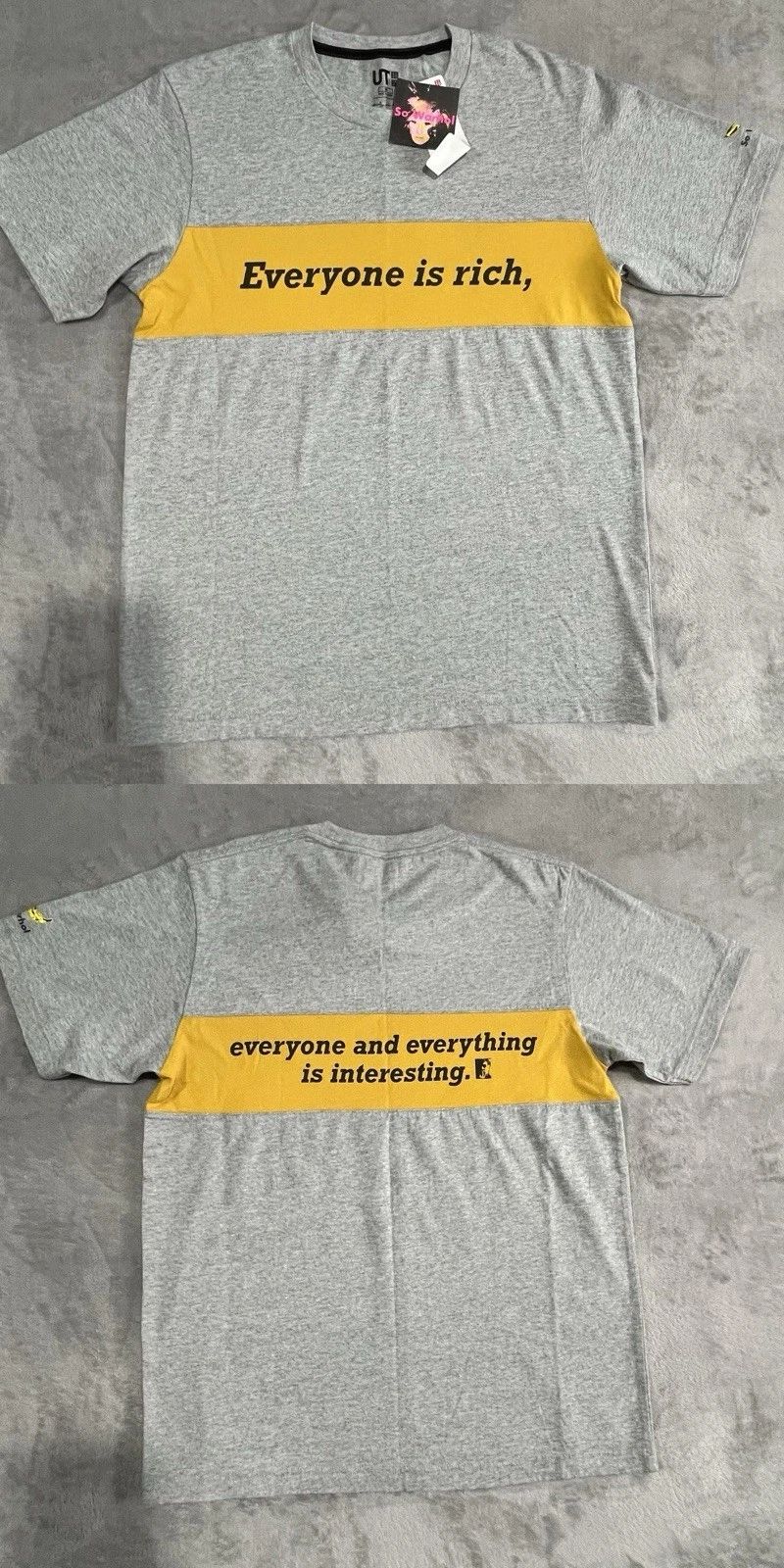 Andy Warhol x Uniqlo Banana Quote Art Panel Men's Unisex T-Shirt Size M Unisex T-shirt, Sweatshirt, Hoodie, Long Sleeve Tee - T-Shirt, Sweatshirt, Hoodie