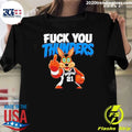 Spurs The Coyote Mascot Middle Finger Fuck You Thunders Shirt Unisex T-shirt, Sweatshirt, Hoodie, Long Sleeve Tee - T-Shirt, Sweatshirt, Hoodie