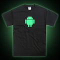 Android Mobile Phone Galaxy Pixel iphone Robot Glow in the Dark T-Shirt Unisex T-shirt, Sweatshirt, Hoodie, Long Sleeve Tee - T-Shirt, Sweatshirt, Hoodie
