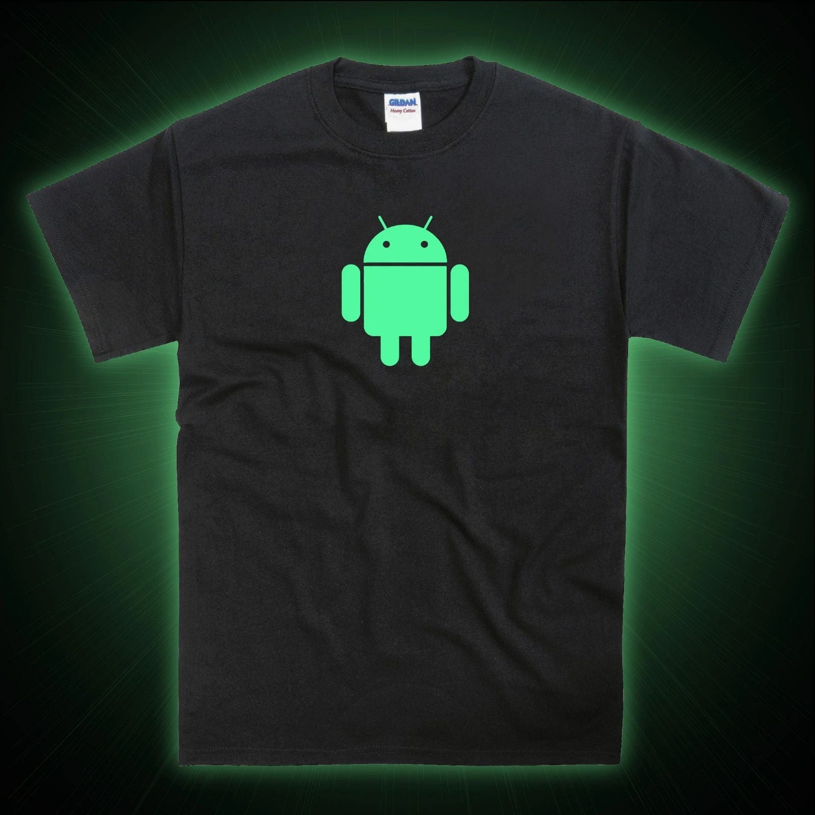 Android Mobile Phone Galaxy Pixel iphone Robot Glow in the Dark T-Shirt Unisex T-shirt, Sweatshirt, Hoodie, Long Sleeve Tee - T-Shirt, Sweatshirt, Hoodie