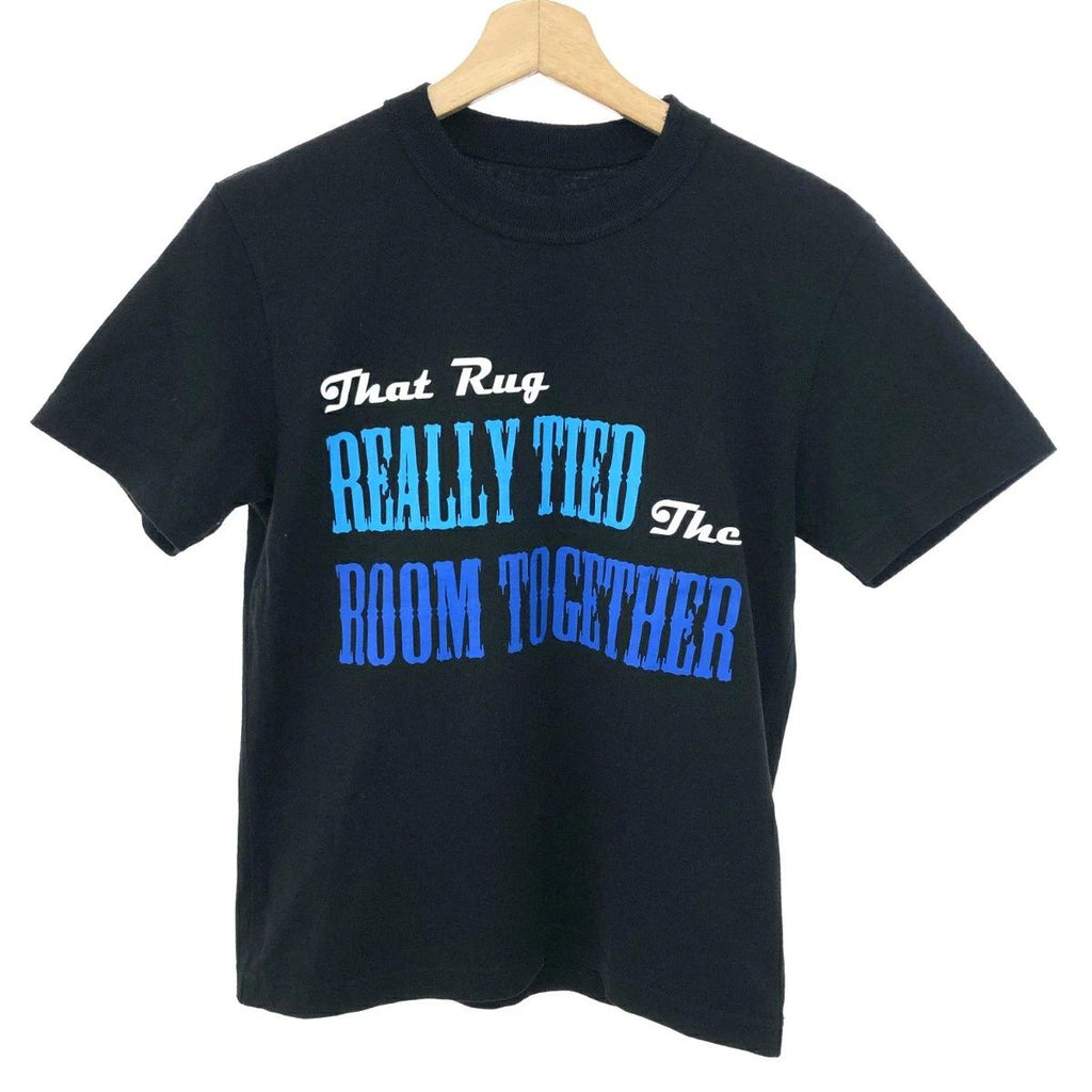 Sacai Mens Short Sleeve TShirt Big Lebowski 2020s Black Size 0 Used Unisex T-shirt, Sweatshirt, Hoodie, Long Sleeve Tee - T-Shirt, Sweatshirt, Hoodie
