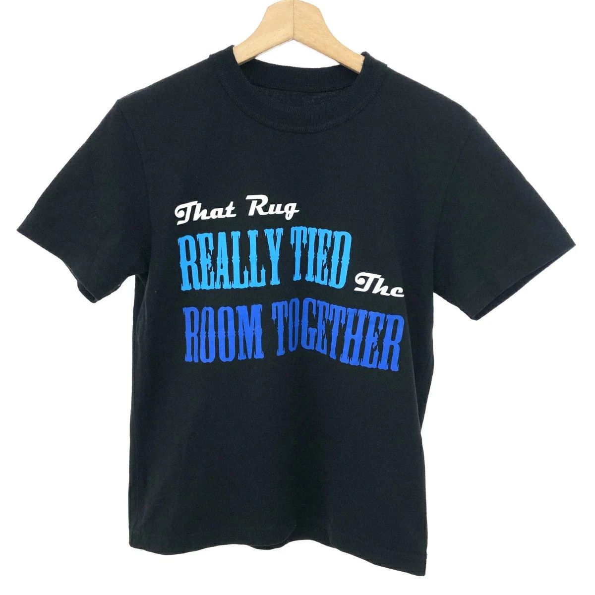 Sacai Mens Short Sleeve TShirt Big Lebowski 2020s Black Size 0 Used Unisex T-shirt, Sweatshirt, Hoodie, Long Sleeve Tee - T-Shirt, Sweatshirt, Hoodie