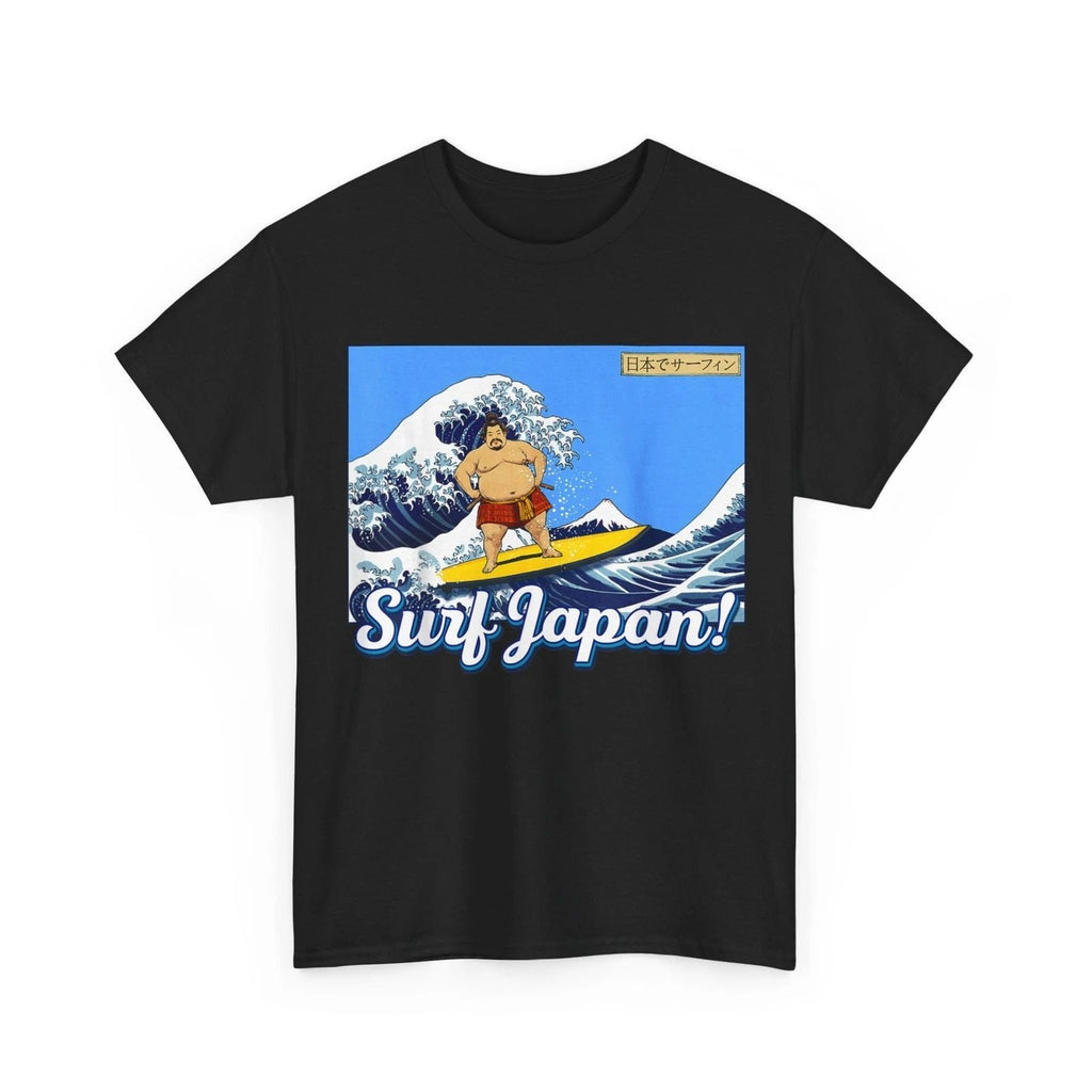 Surf Japan! Sumo Wrestler Surfing T-Shirt Unisex T-shirt, Sweatshirt, Hoodie, Long Sleeve Tee - T-Shirt, Sweatshirt, Hoodie