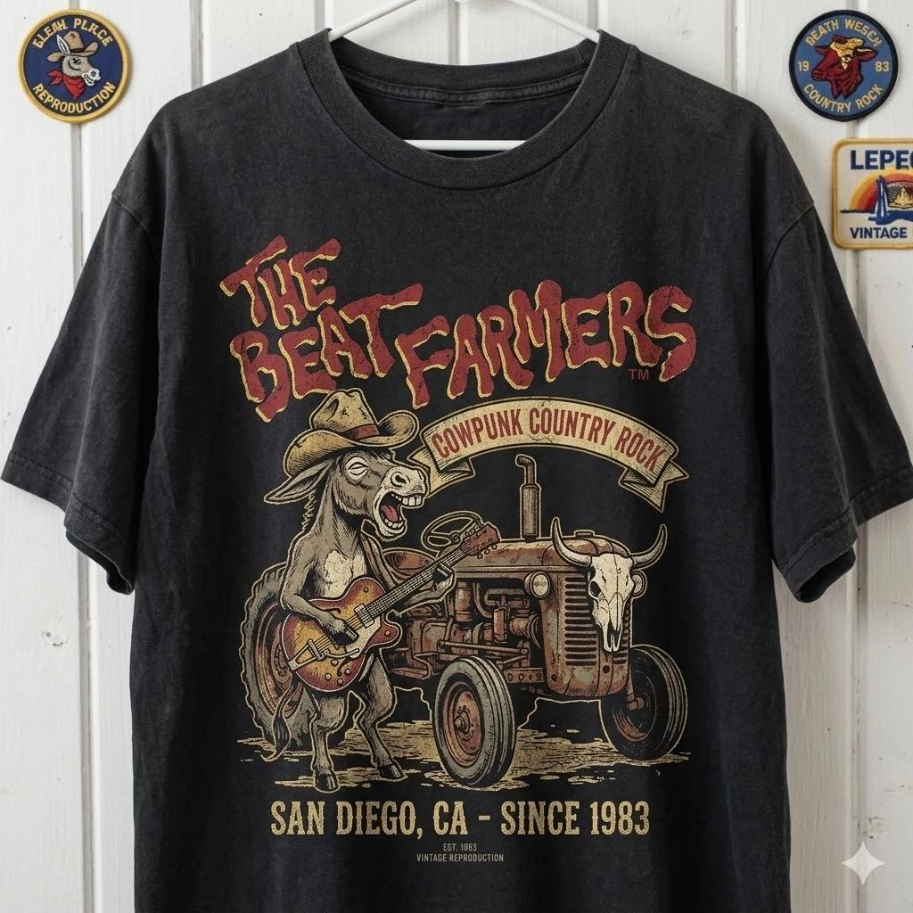 Beat Farmers Style Cowpunk Country Rock Retro Vintage Graphic T-Shirt S-5XL Unisex T-shirt, Sweatshirt, Hoodie, Long Sleeve Tee - T-Shirt, Sweatshirt, Hoodie