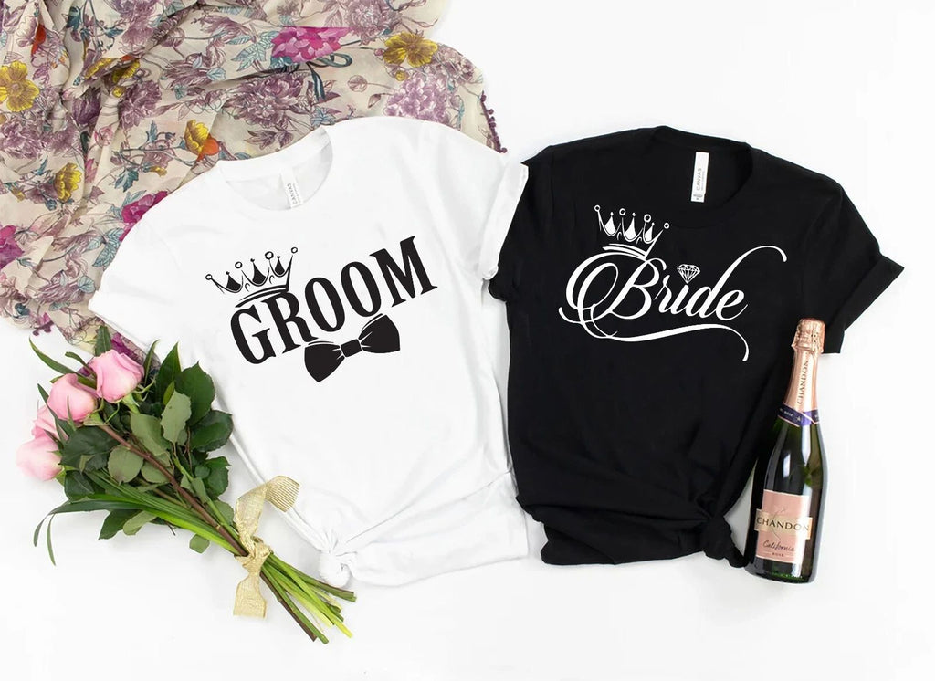 Premium Classic Wedding hen T-Shirt for Mens & t-shirt for women, Groom & Bride Unisex T-shirt, Sweatshirt, Hoodie, Long Sleeve Tee - T-Shirt, Sweatshirt, Hoodie