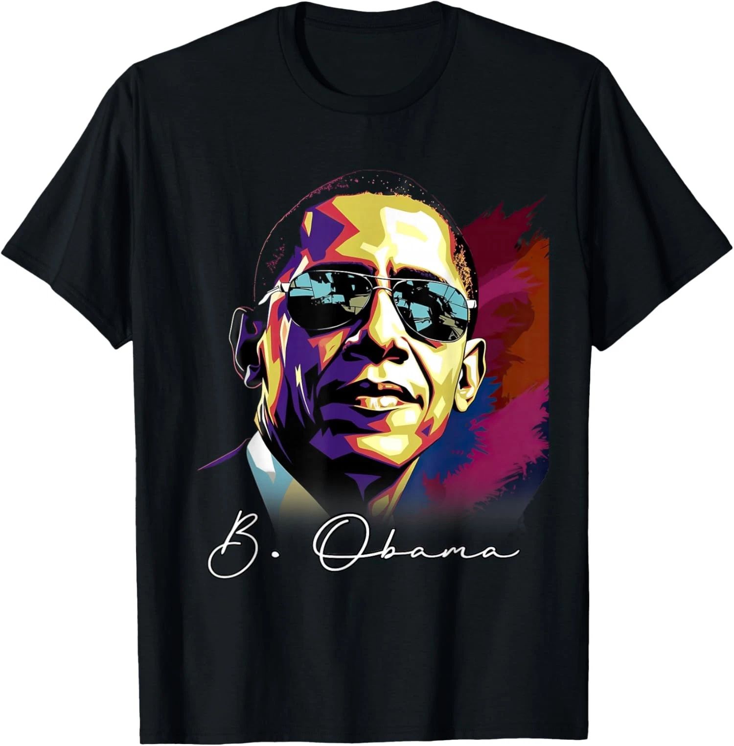 Barack Obama Fourth of July Portrait Unisex T-Shirt Unisex T-shirt, Sweatshirt, Hoodie, Long Sleeve Tee - T-Shirt, Sweatshirt, Hoodie