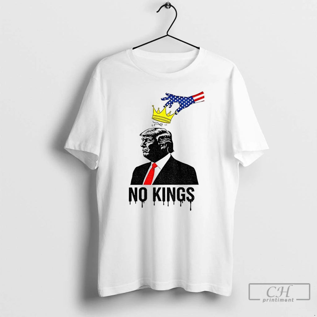 Classic Donald Trump No Kings Democracy America T Shirts Unisex T-shirt, Sweatshirt, Hoodie, Long Sleeve Tee - T-Shirt, Sweatshirt, Hoodie