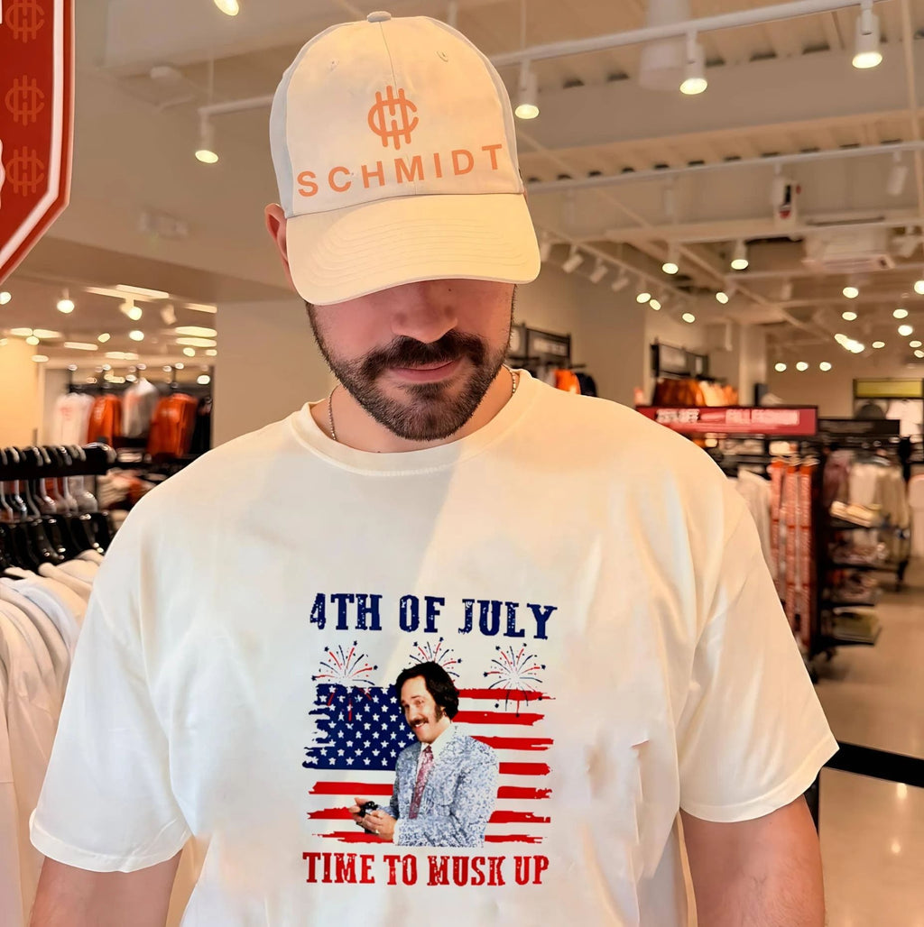 Brian FanBrian Fantana Time To Musk Up Funny Anchorman 4th of July shirt Unisex T-shirt, Sweatshirt, Hoodie, Long Sleeve Tee - T-Shirt, Sweatshirt, Hoodie