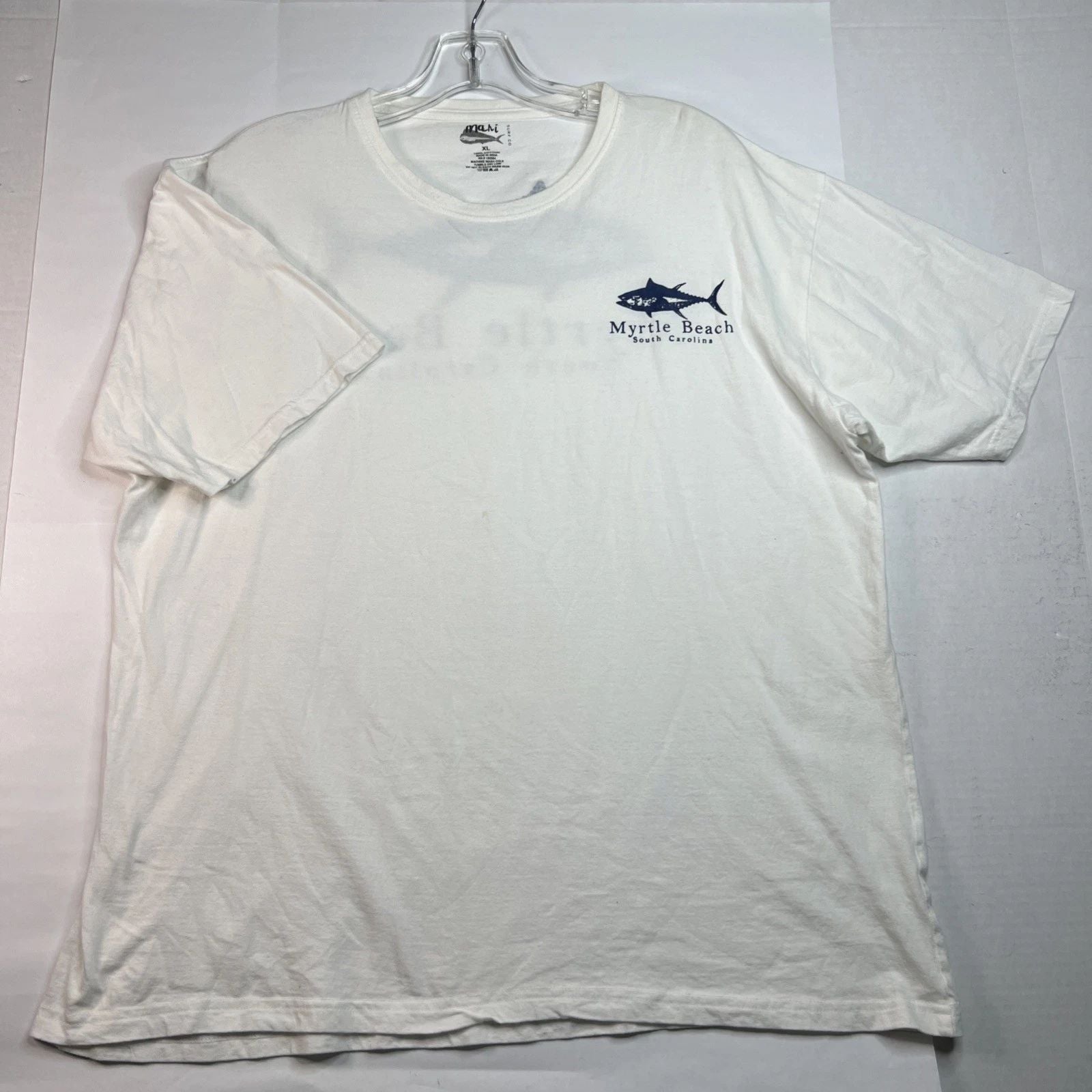 Myrtle Beach South Carolina White Cotton Shirt Men's Sz XL By Mahi Surf Co Unisex T-shirt, Sweatshirt, Hoodie, Long Sleeve Tee - T-Shirt, Sweatshirt, Hoodie