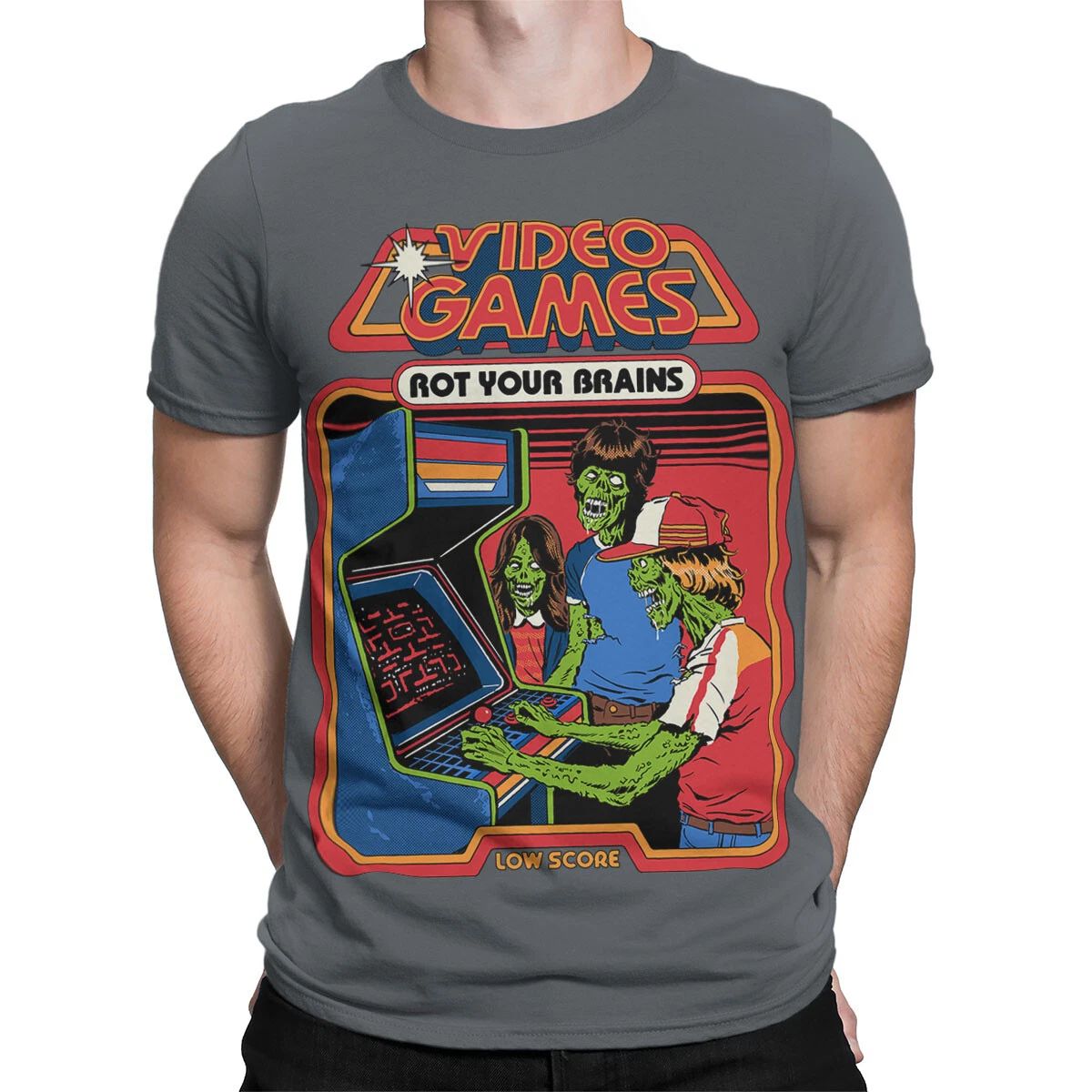 Video Games Rot Your Brains 90s Fun T Shirt for Gamers #SR#T433 Unisex T-shirt, Sweatshirt, Hoodie, Long Sleeve Tee - T-Shirt, Sweatshirt, Hoodie