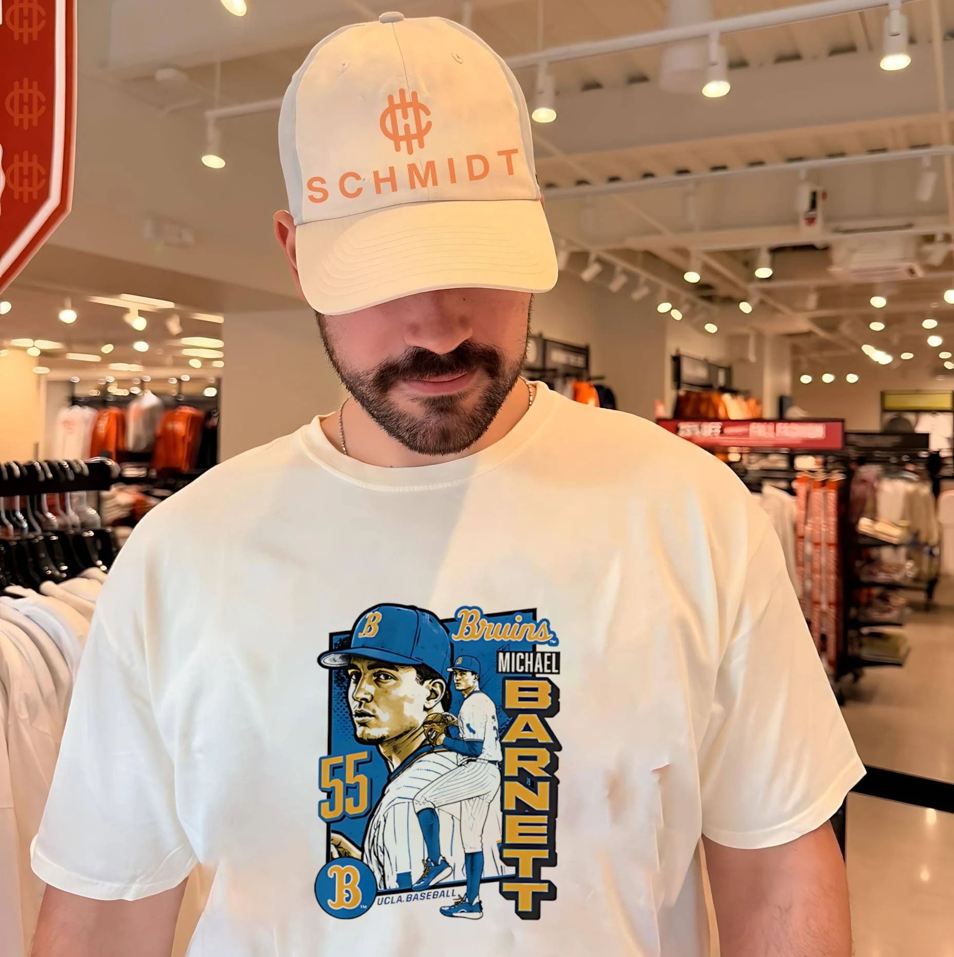 Ucla Bruins Michael Barnett posing vintage shirt Unisex T-shirt, Sweatshirt, Hoodie, Long Sleeve Tee - T-Shirt, Sweatshirt, Hoodie