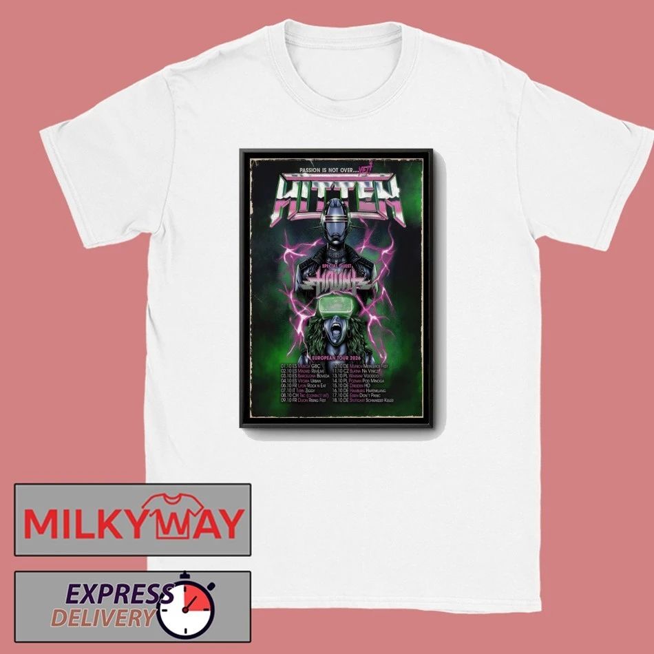 HITTEN European 2026 Shows Poster shirt Unisex T-shirt, Sweatshirt, Hoodie, Long Sleeve Tee - T-Shirt, Sweatshirt, Hoodie