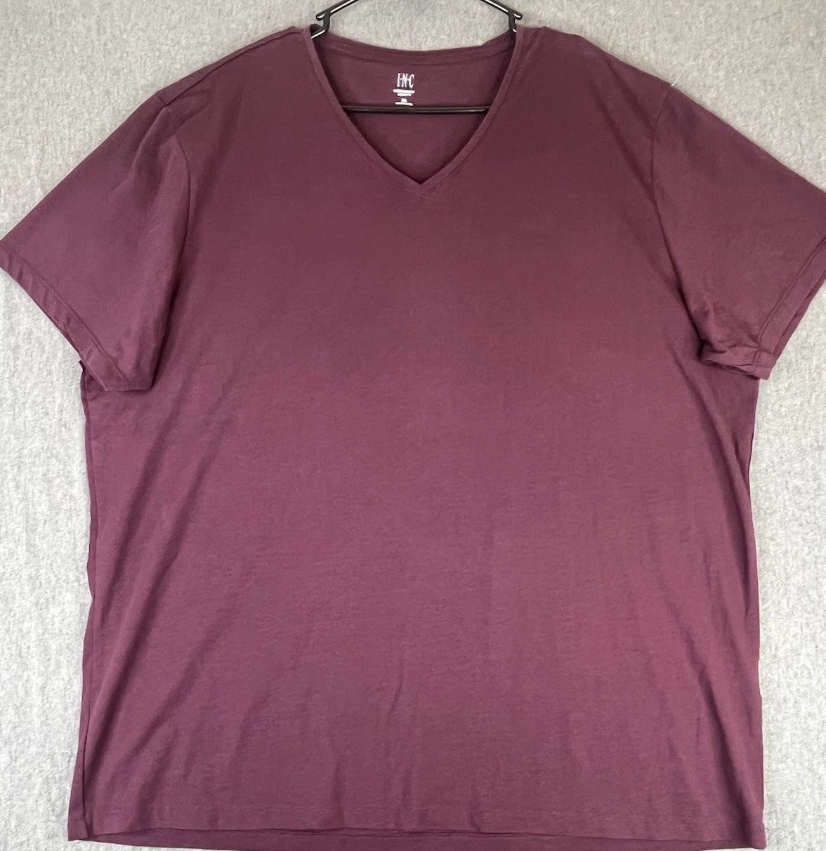 INC International Concepts V-Neck T-Shirt Mens XL Burgundy Stretch Casual Tee Unisex T-shirt, Sweatshirt, Hoodie, Long Sleeve Tee - T-Shirt, Sweatshirt, Hoodie