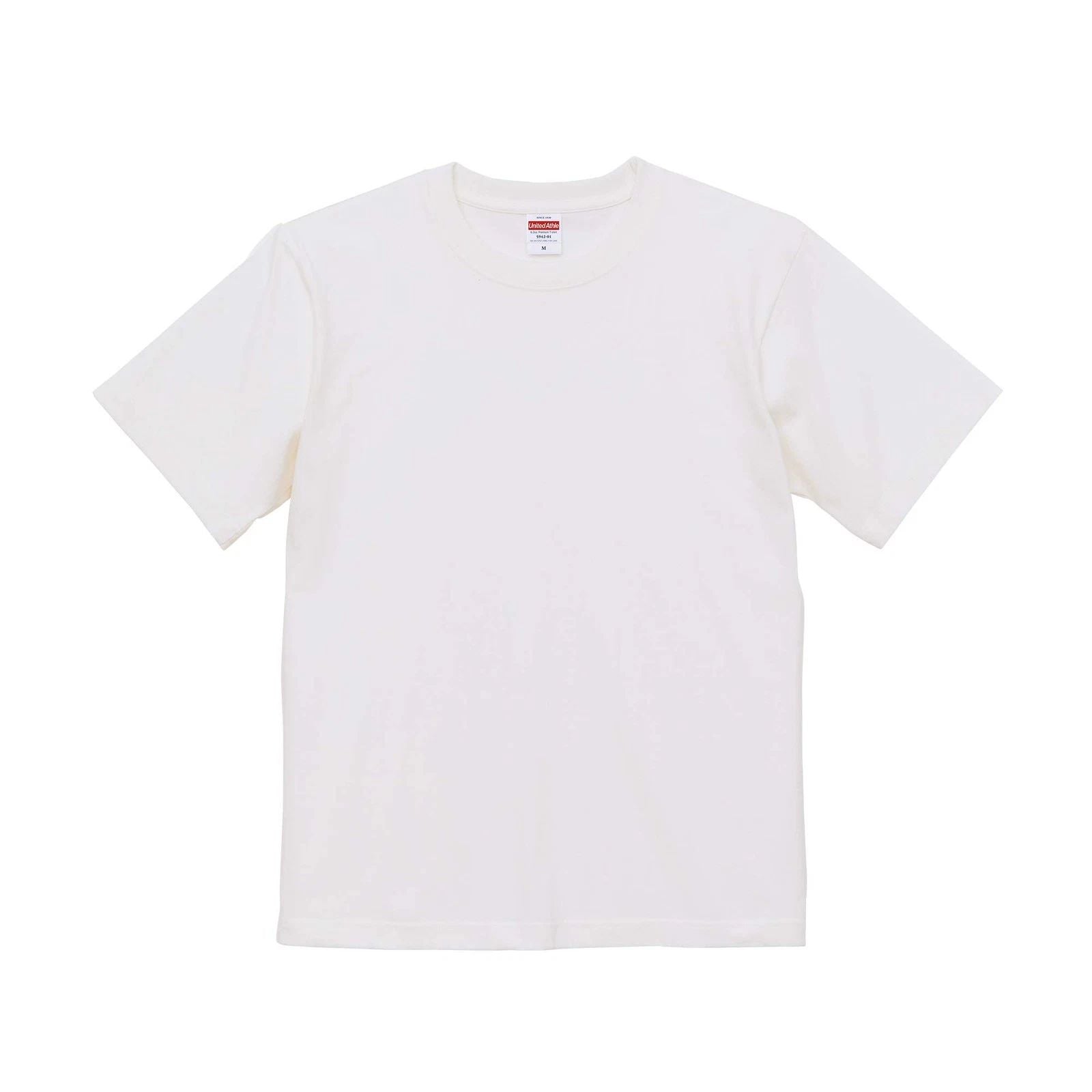 United Athle 6.2oz Premium T-Shirt 594201 [Men's] Vanilla white M Unisex T-shirt, Sweatshirt, Hoodie, Long Sleeve Tee - T-Shirt, Sweatshirt, Hoodie