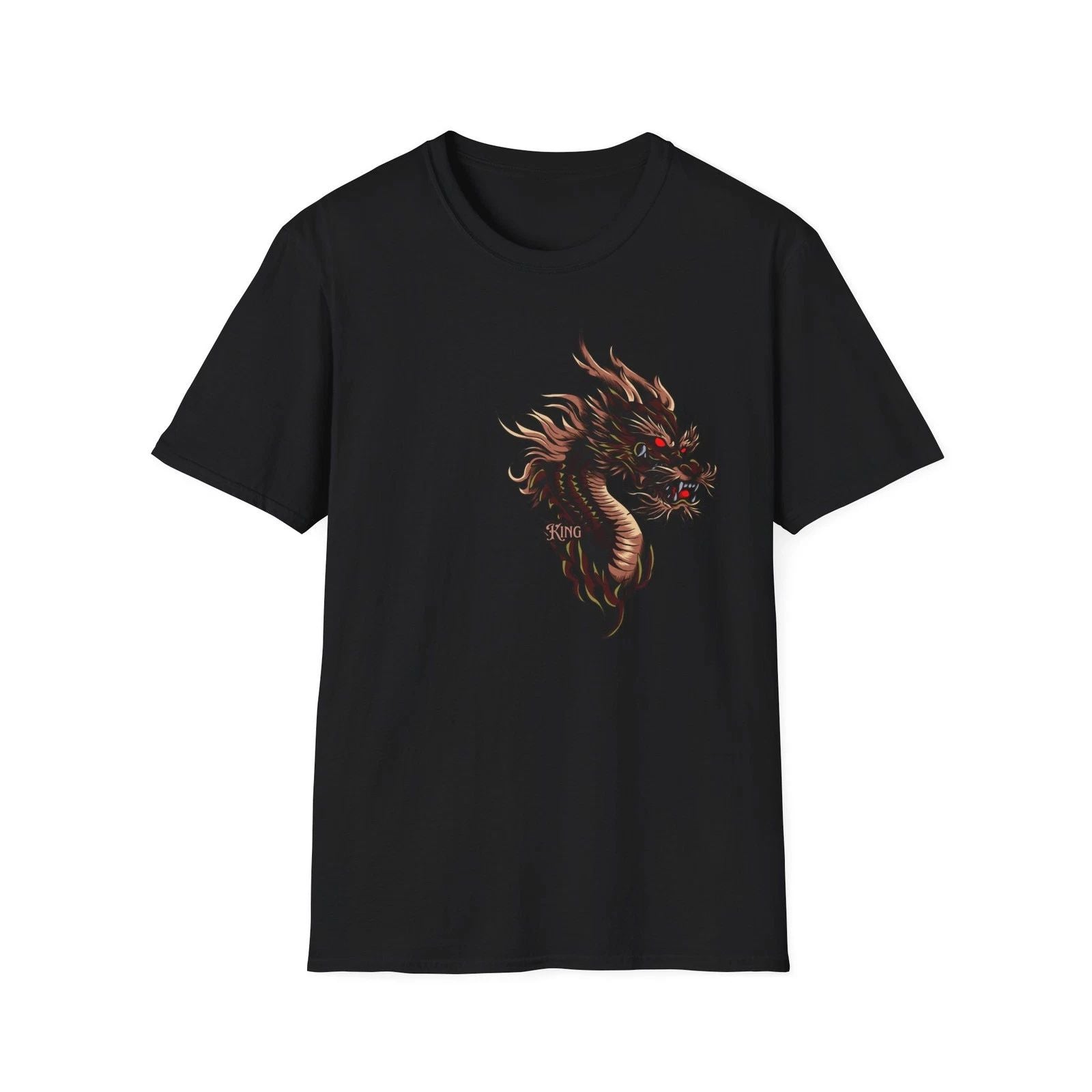 Red & Gold Dragon T-Shirt, Personalized gift,Vacation Shirt, Summer  T-Shirt Unisex T-shirt, Sweatshirt, Hoodie, Long Sleeve Tee - T-Shirt, Sweatshirt, Hoodie