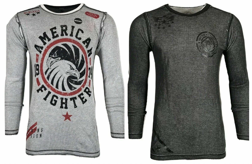 AMERICAN FIGHTER Mens REVERSIBLE THERMAL BRADLEY Athletic Biker S-4X Unisex T-shirt, Sweatshirt, Hoodie, Long Sleeve Tee - T-Shirt, Sweatshirt, Hoodie
