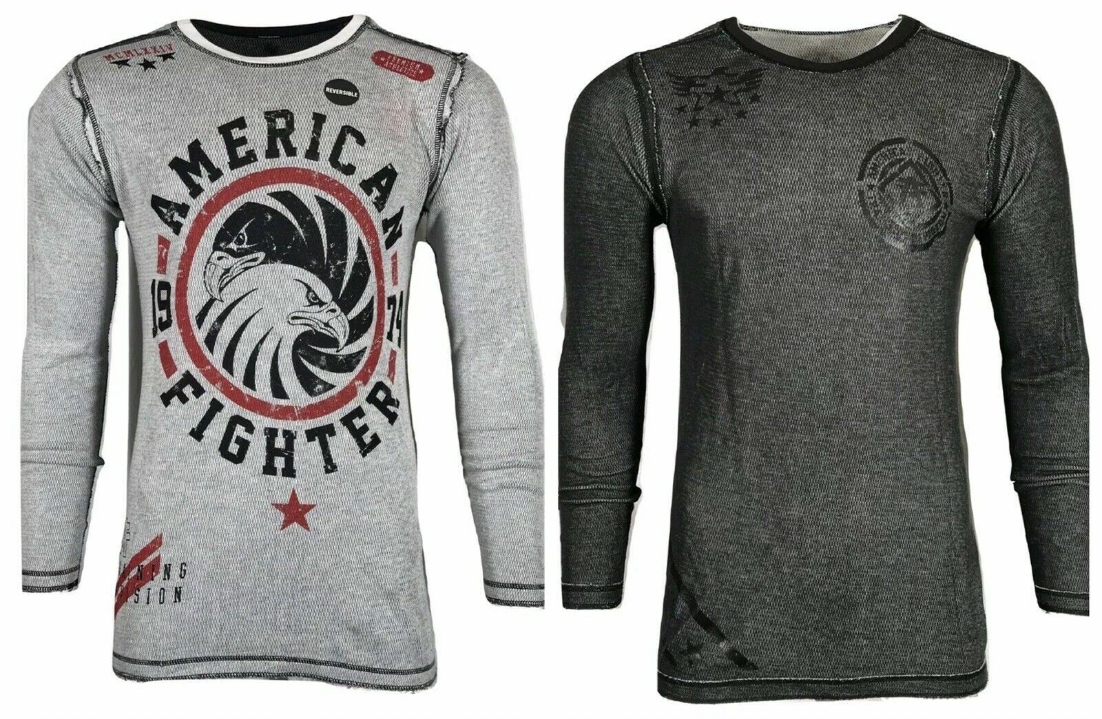 AMERICAN FIGHTER Mens REVERSIBLE THERMAL BRADLEY Athletic Biker S-4X Unisex T-shirt, Sweatshirt, Hoodie, Long Sleeve Tee - T-Shirt, Sweatshirt, Hoodie