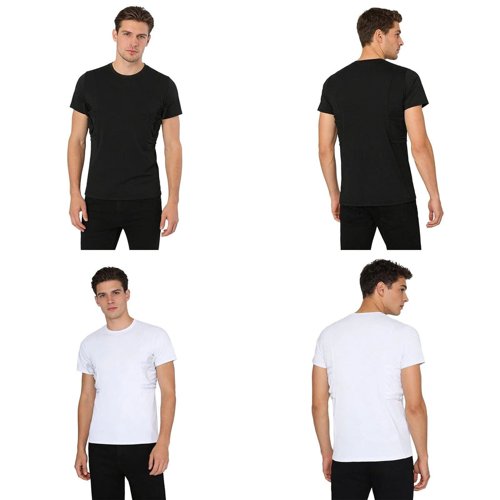 Men T-shirt Outdoor Tops Military Shirt Combat Round Neck Stretchy Conceal Unisex T-shirt, Sweatshirt, Hoodie, Long Sleeve Tee - T-Shirt, Sweatshirt, Hoodie