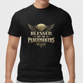 Blessed Are The Peacemakers Angel Wings Christian 100% Cotton Black T-Shirt Unisex T-shirt, Sweatshirt, Hoodie, Long Sleeve Tee - T-Shirt, Sweatshirt, Hoodie