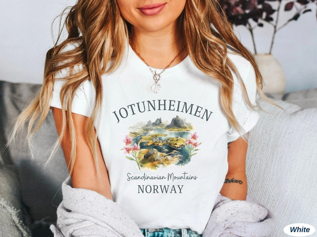 Jotunheimen T-Shirt Travel Gift for Norway Trip Lovers Souvenir Tee Unisex T-shirt, Sweatshirt, Hoodie, Long Sleeve Tee - T-Shirt, Sweatshirt, Hoodie