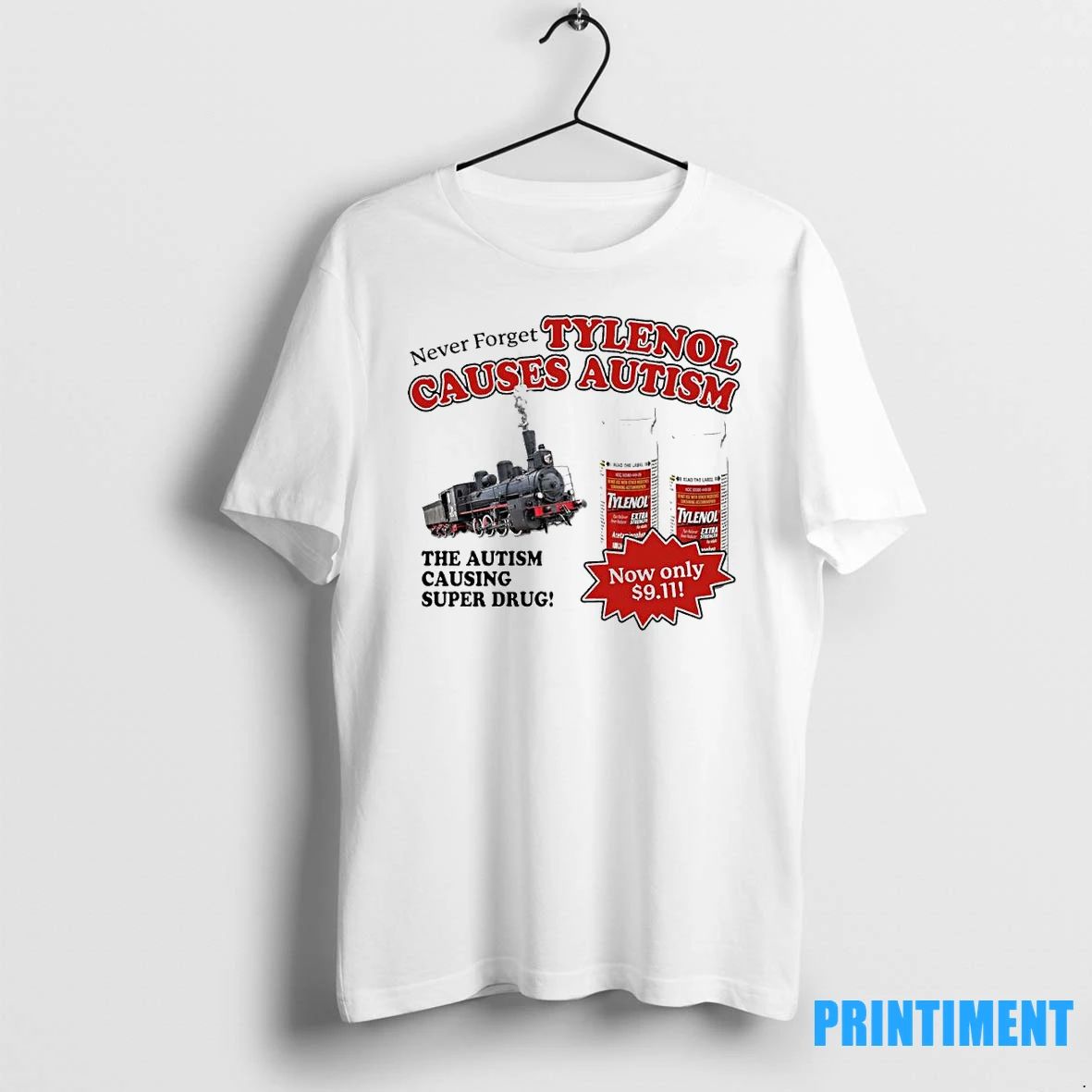 Never Forget Tylenol Causes Autism Tshirts Sweater Unisex T-shirt, Sweatshirt, Hoodie, Long Sleeve Tee - T-Shirt, Sweatshirt, Hoodie