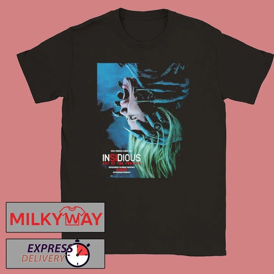 Insidious Out Of The Further 2026 Coming Theaters On August 2026 shirt Unisex T-shirt, Sweatshirt, Hoodie, Long Sleeve Tee - T-Shirt, Sweatshirt, Hoodie
