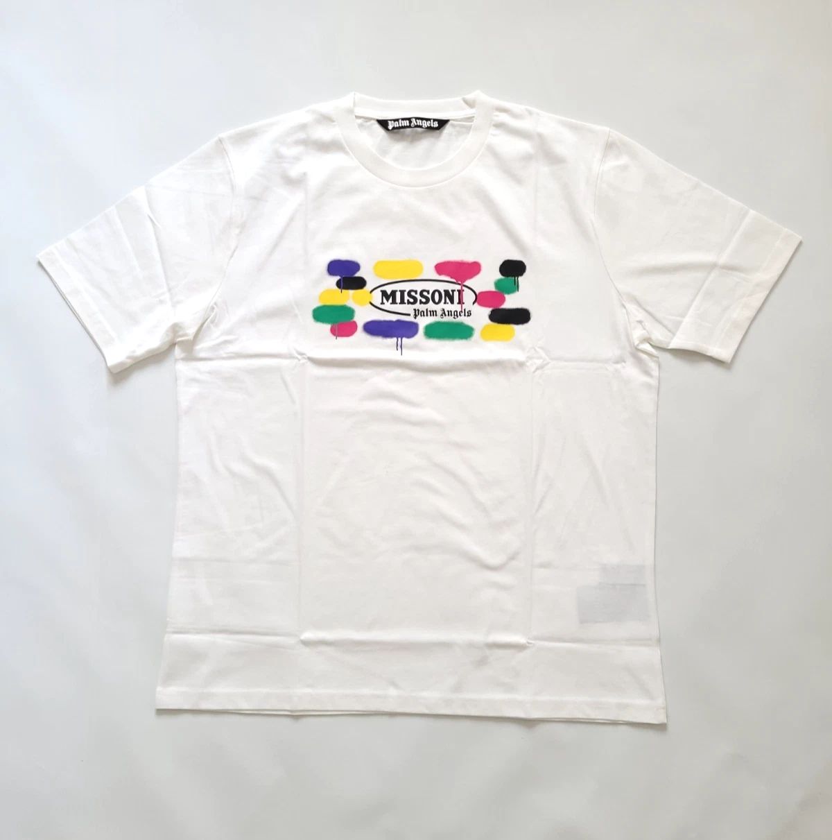 Palm Angels Missoni Authentic White Men's T-Shirt Size 2XL Unisex T-shirt, Sweatshirt, Hoodie, Long Sleeve Tee - T-Shirt, Sweatshirt, Hoodie
