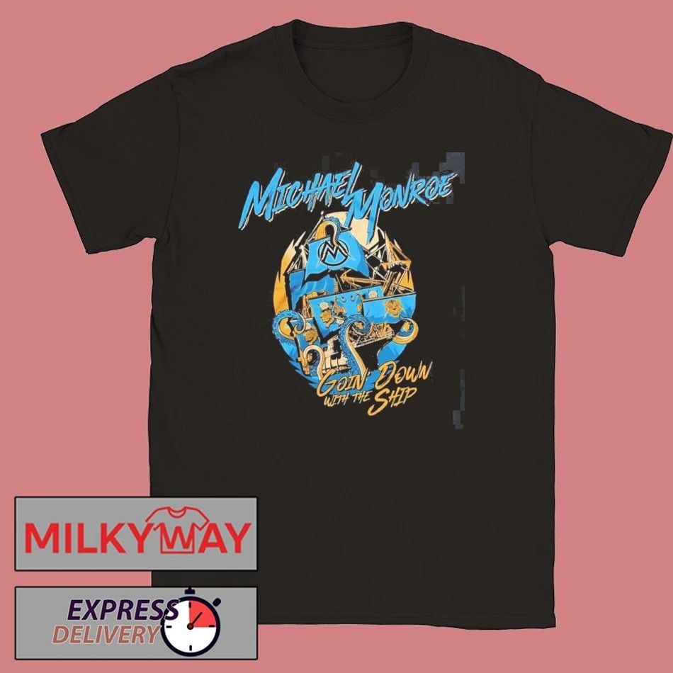 Michael Monroe Underground Garage Cruise Festival 2026 Merch Tee Going Down With The Ship T-Shirt - T-Shirt, Sweatshirt, Hoodie