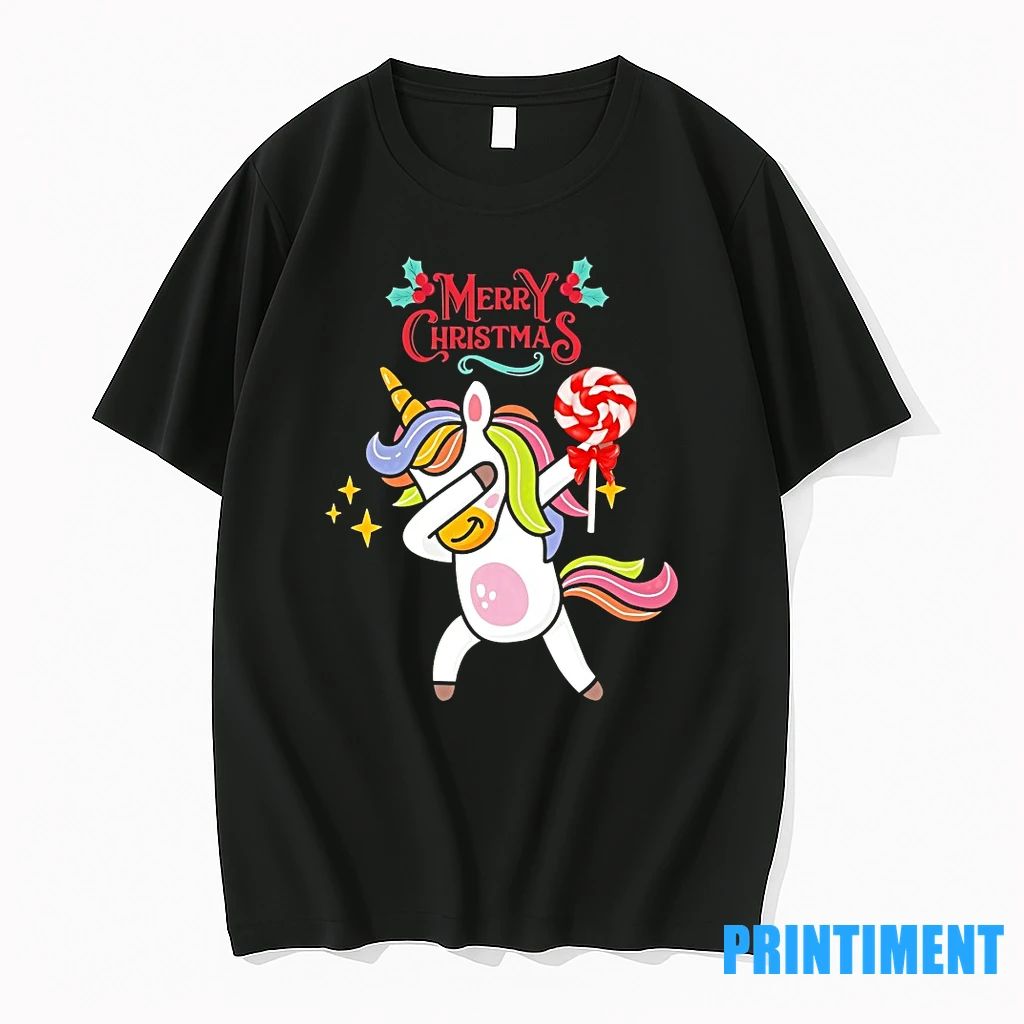 Dabbing Unicorn Candy Cane Merry Christmas Tshirts Sweater Unisex T-shirt, Sweatshirt, Hoodie, Long Sleeve Tee - T-Shirt, Sweatshirt, Hoodie