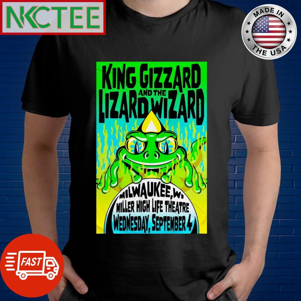 King Gizzard &amp; The Lizard Wizard Sept 4 2024, Wednesday Willer Poster Shirt Unisex T-shirt, Sweatshirt, Hoodie, Long Sleeve Tee - T-Shirt, Sweatshirt, Hoodie