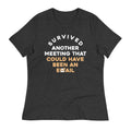 Survived Another Meeting Signature T-Shirts, Hoodie, Sweatshirt - T-Shirt, Sweatshirt, Hoodie