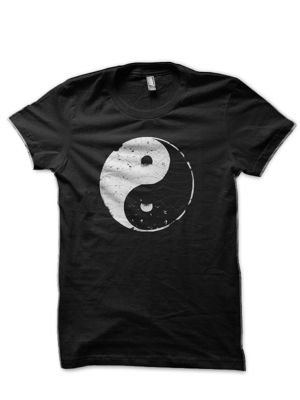 Yin Yang Half Sleeve Black T-Shirts, Hoodie, Sweatshirt - T-Shirt, Sweatshirt, Hoodie